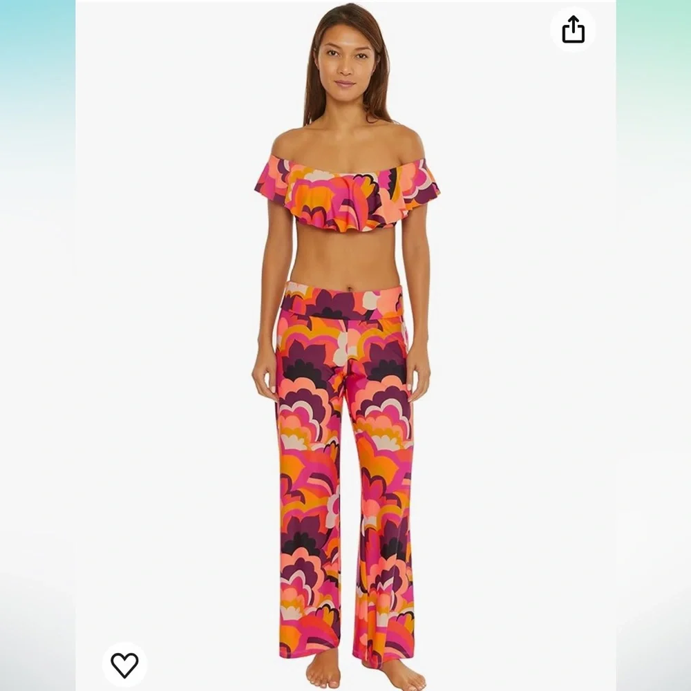 NWT Trina Turk Women's Standard Fan Faire Swim Pant - Picture 2 of 3